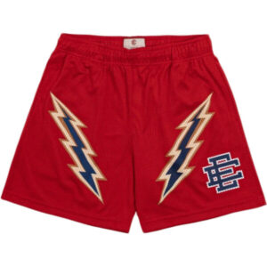 EE Lightning Bolt Basic Shorts red
