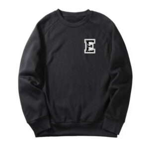 E letter Heart Print Sweatshirt